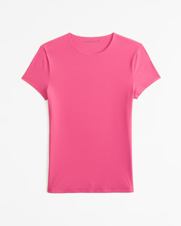 Soft Matte Seamless Tuckable Baby Tee | Abercrombie & Fitch (US)