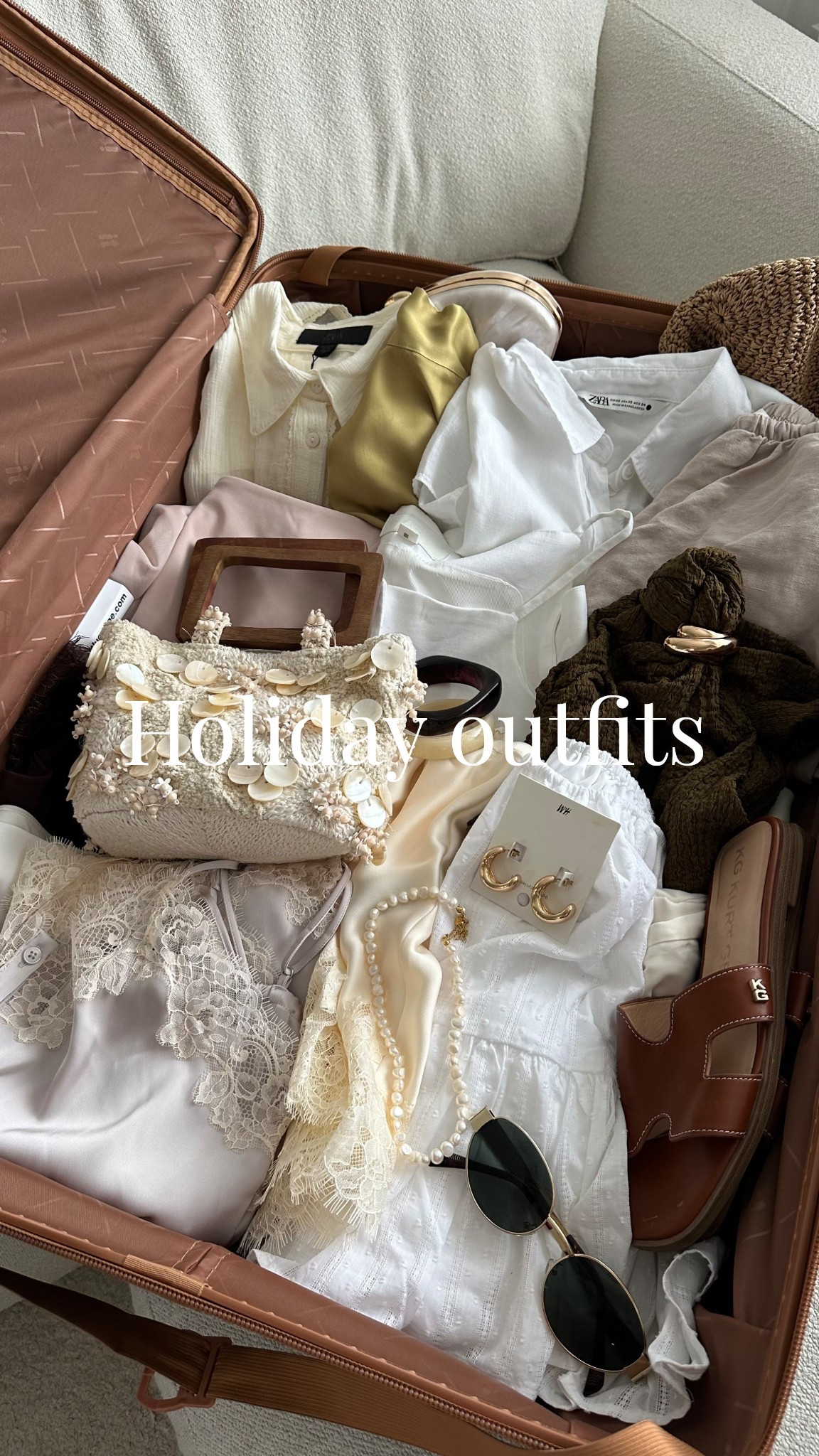 Pack with me — effortless holiday outfits 🤍🌊☀️
Just picked up some stunning new Zara pieces, perfect from beach mornings to sunset dinners. 
The satin lace shorts WOW ✨

#LTKswimwear #LTKuk #LTKtravel