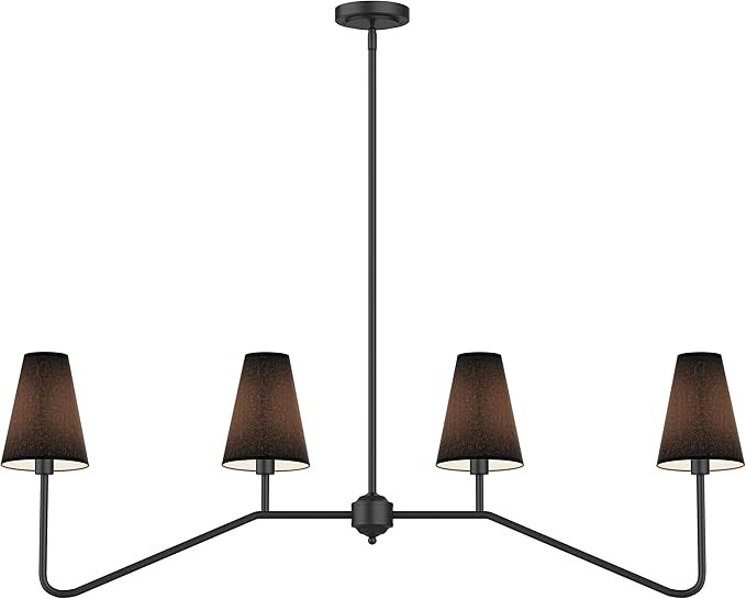Linear Kitchen Island Lighting Fixture Classic Chandeliers Polished Linen | Amazon (US)
