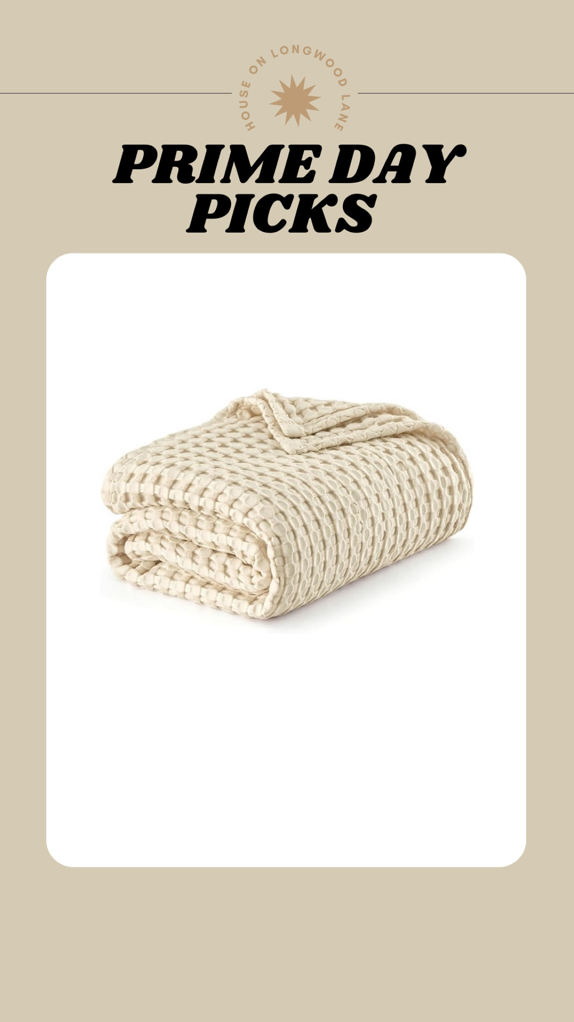 #PrimeDay picks! IYKYK. We are big Bedsure fans over here. Save 22% on these cooling cotton waffle blankets. You wont regret it! 

#LTKFindsUnder50 #LTKSaleAlert #LTKHome