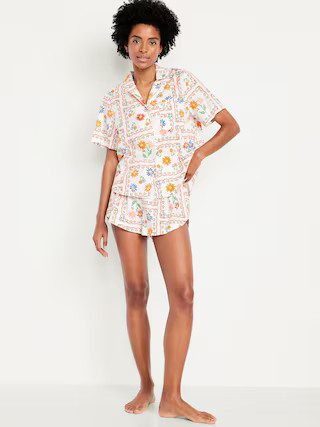 Poplin Pajama Short Set | Old Navy | Old Navy (US)
