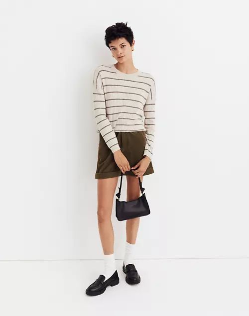 Lawson Crop Pullover Sweater in Stripe | Madewell