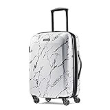 American Tourister Moonlight Hardside Expandable Luggage with Spinner Wheels, Marble, Carry-On 21-In | Amazon (US)