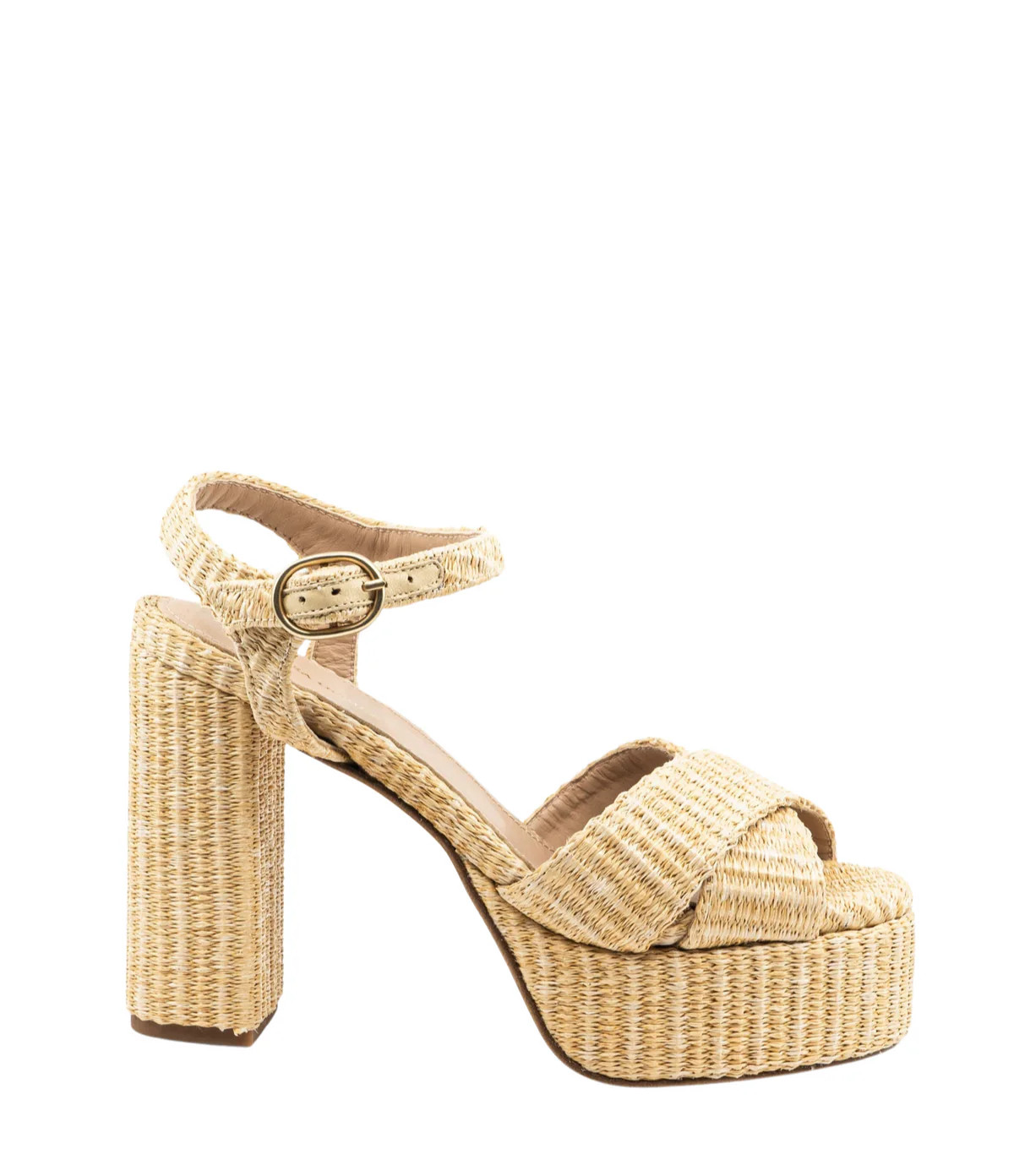 Bella Sandal in Raffia | Over The Moon