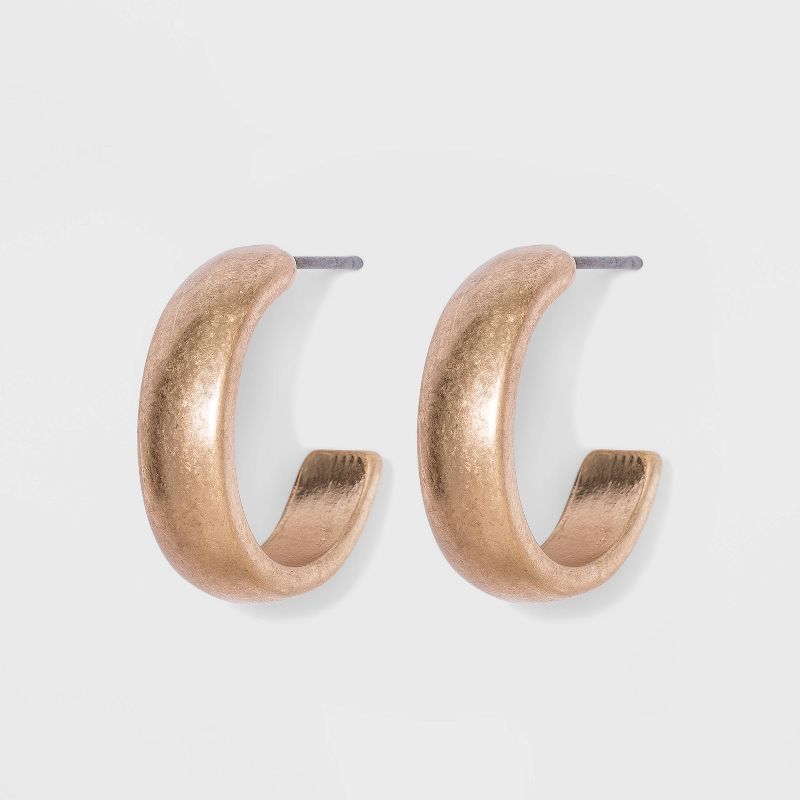 Open Hoop Earrings - Universal Thread™ Antique Gold | Target