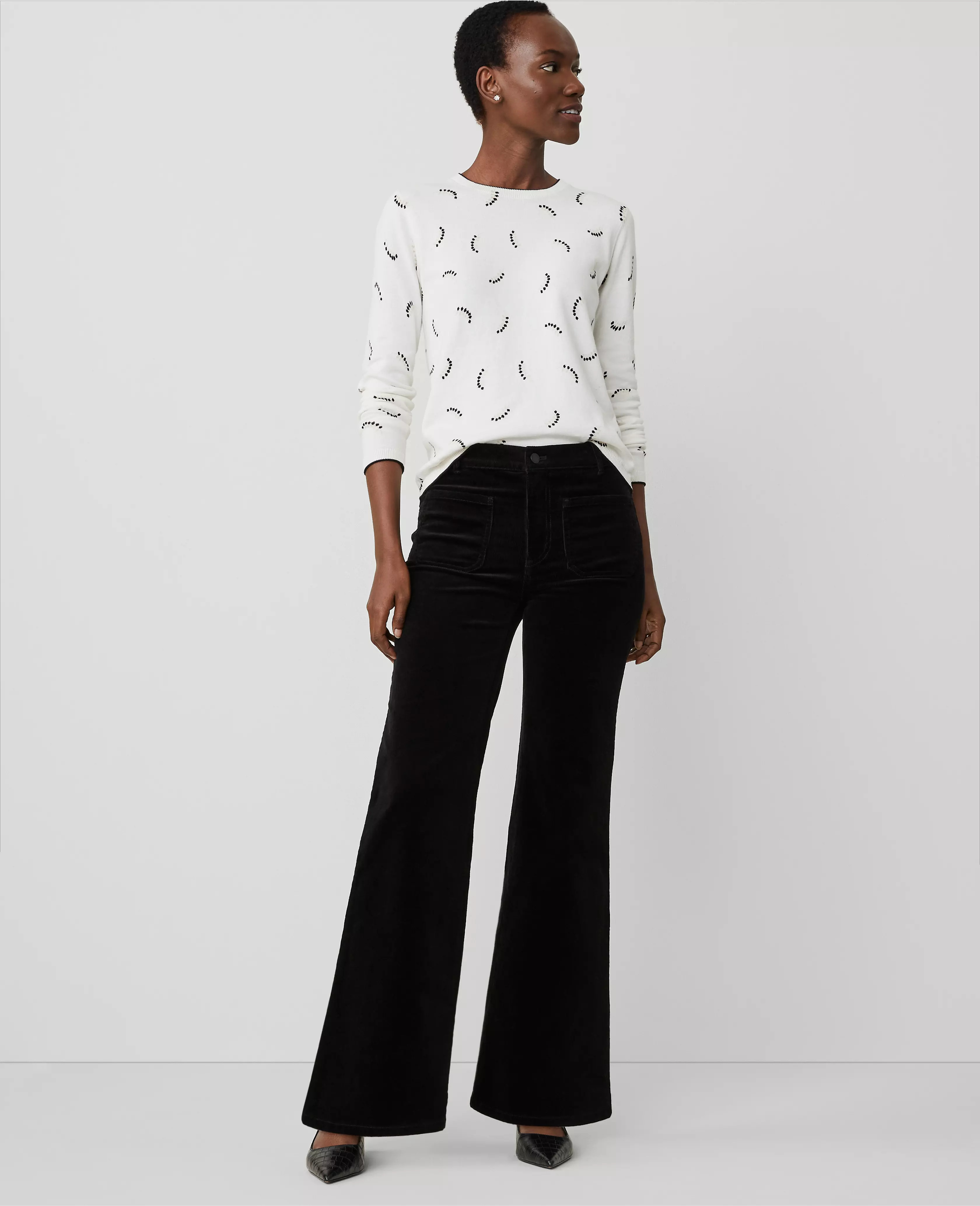 The Patch Pocket Corduroy Flare Pant | Ann Taylor
