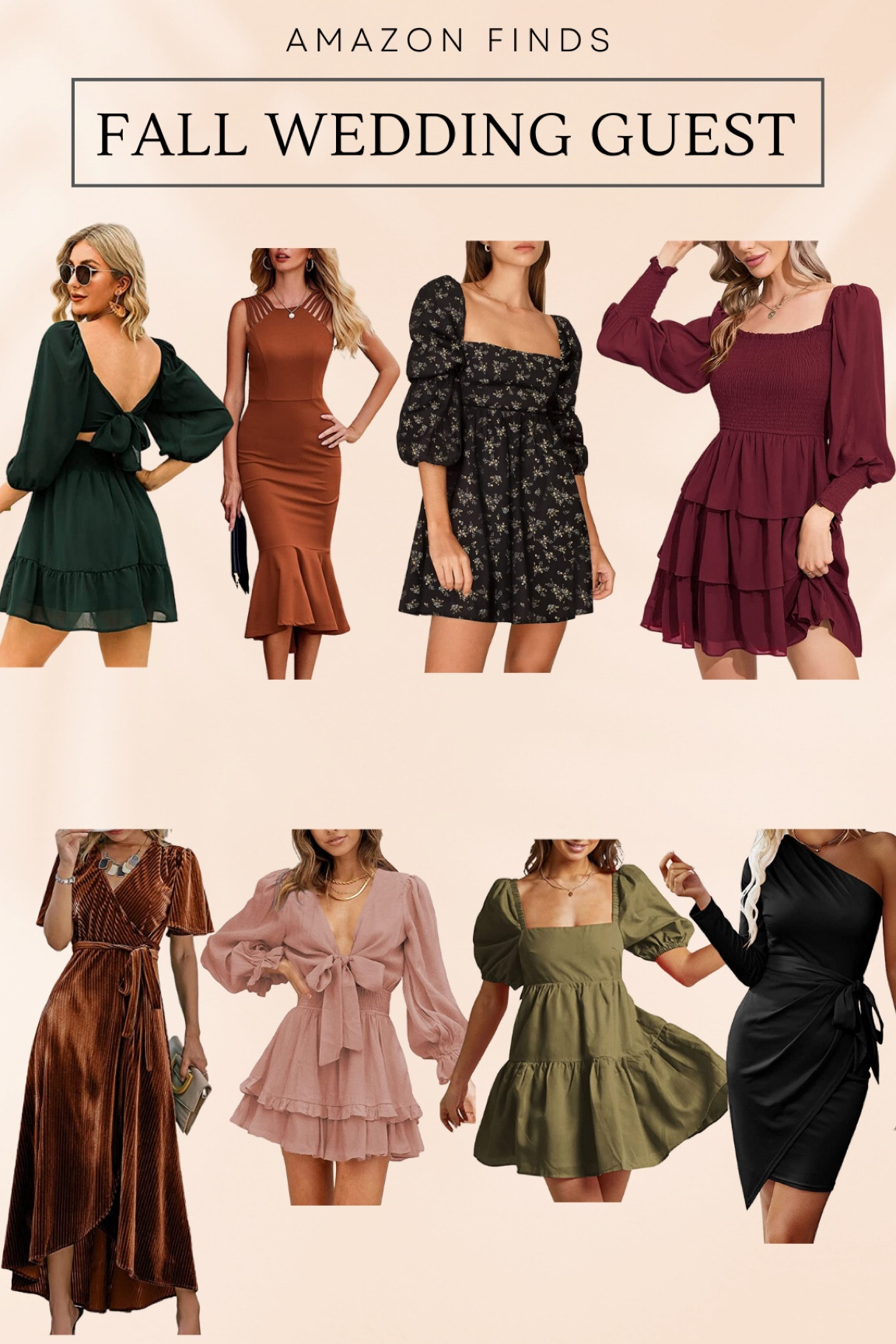 Wedding guest dresses for fall

#LTKwedding #LTKunder100 #LTKunder50