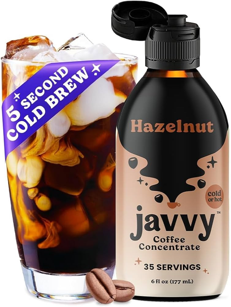 Javvy Coffee Concentrate - Cold Brew Coffee, Perfect for Instant Iced Coffee, Cold Brewed Coffee ... | Amazon (US)