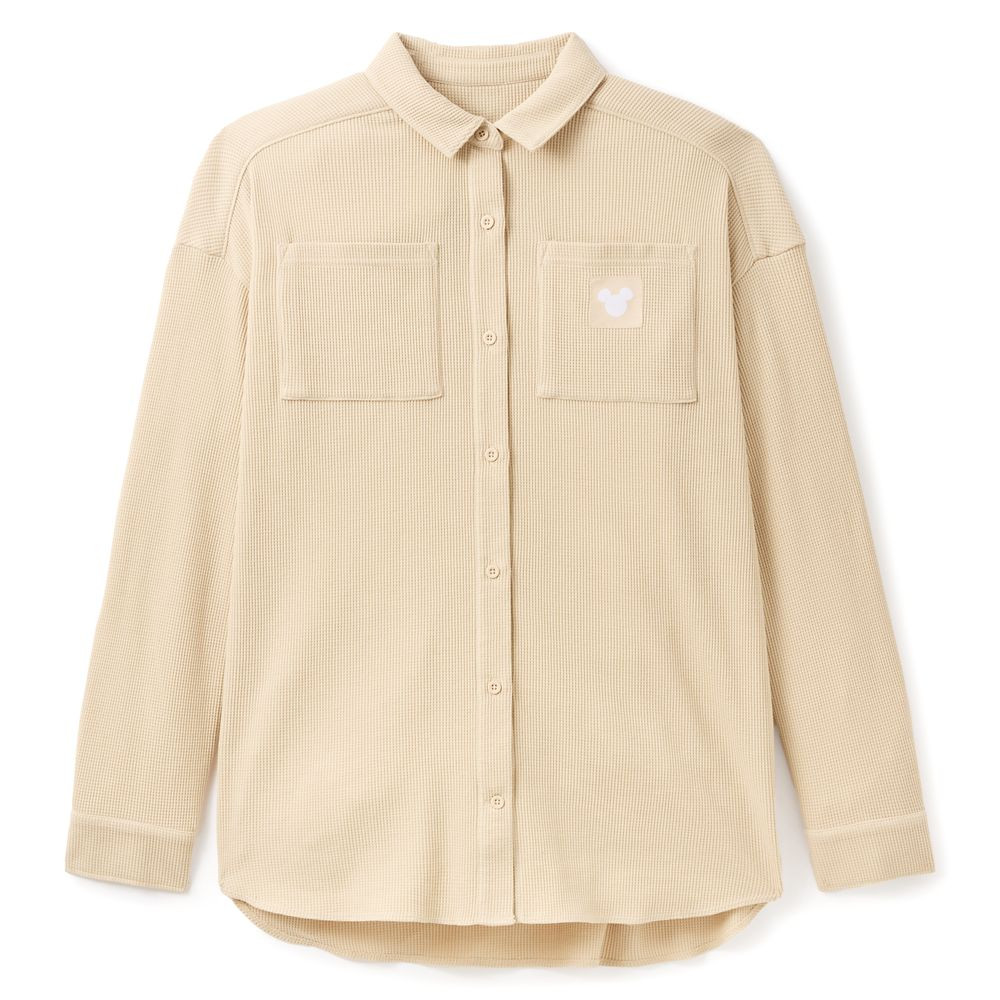 Mickey Mouse Icon Waffle Button Down Shirt for Women | Disney Store
