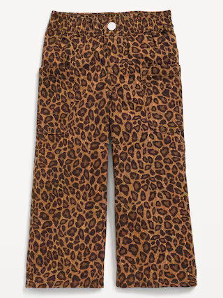 High-Waisted Baggy Wide-Leg Pull-On Pants for Toddler Girls | Old Navy | Old Navy (US)