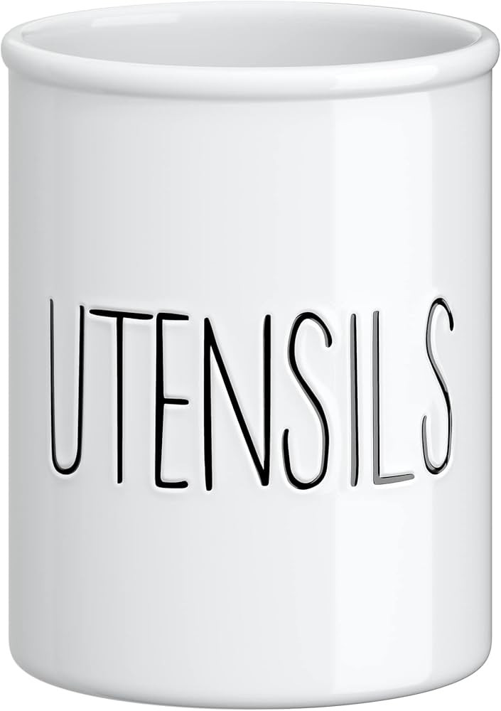 Barnyard Designs Ceramic Utensil Crock Holder for Kitchen Counter, Rustic Farmhouse Countertop De... | Amazon (CA)