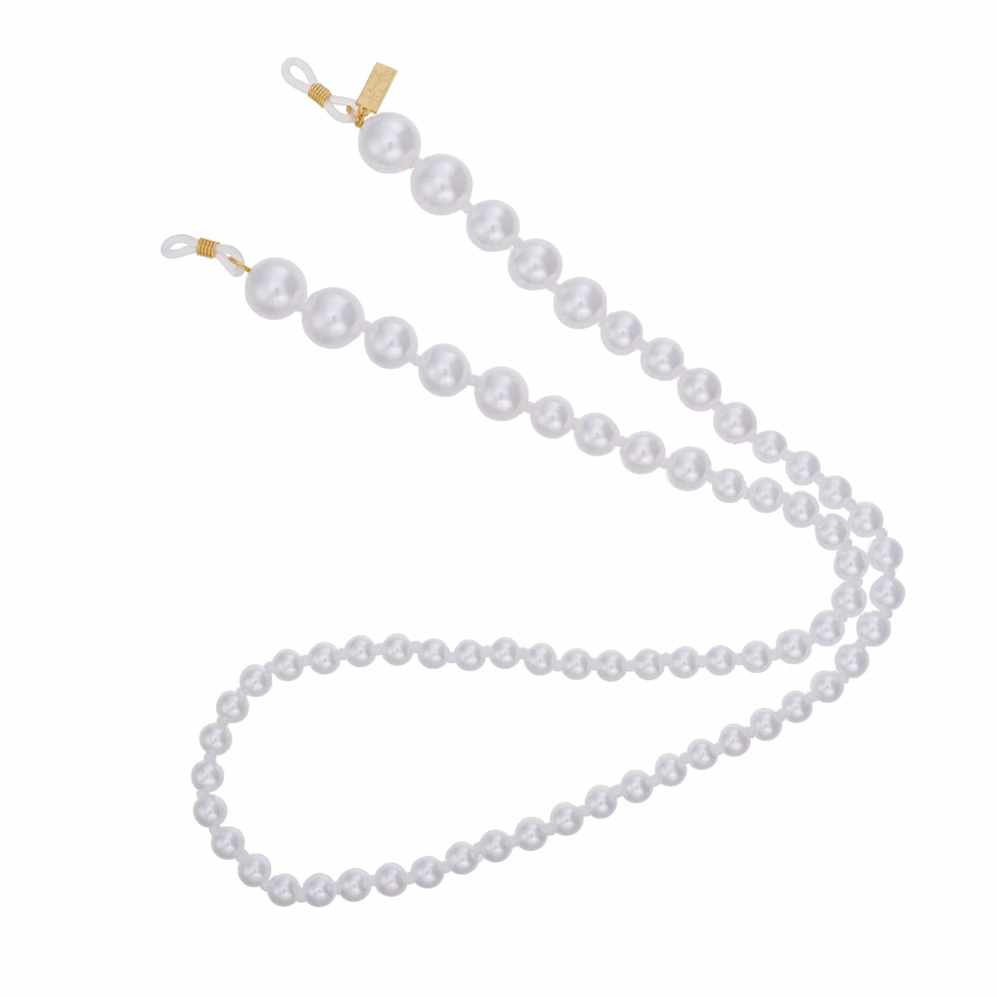 Pearl XL Sunglasses Chain (White) | Montce