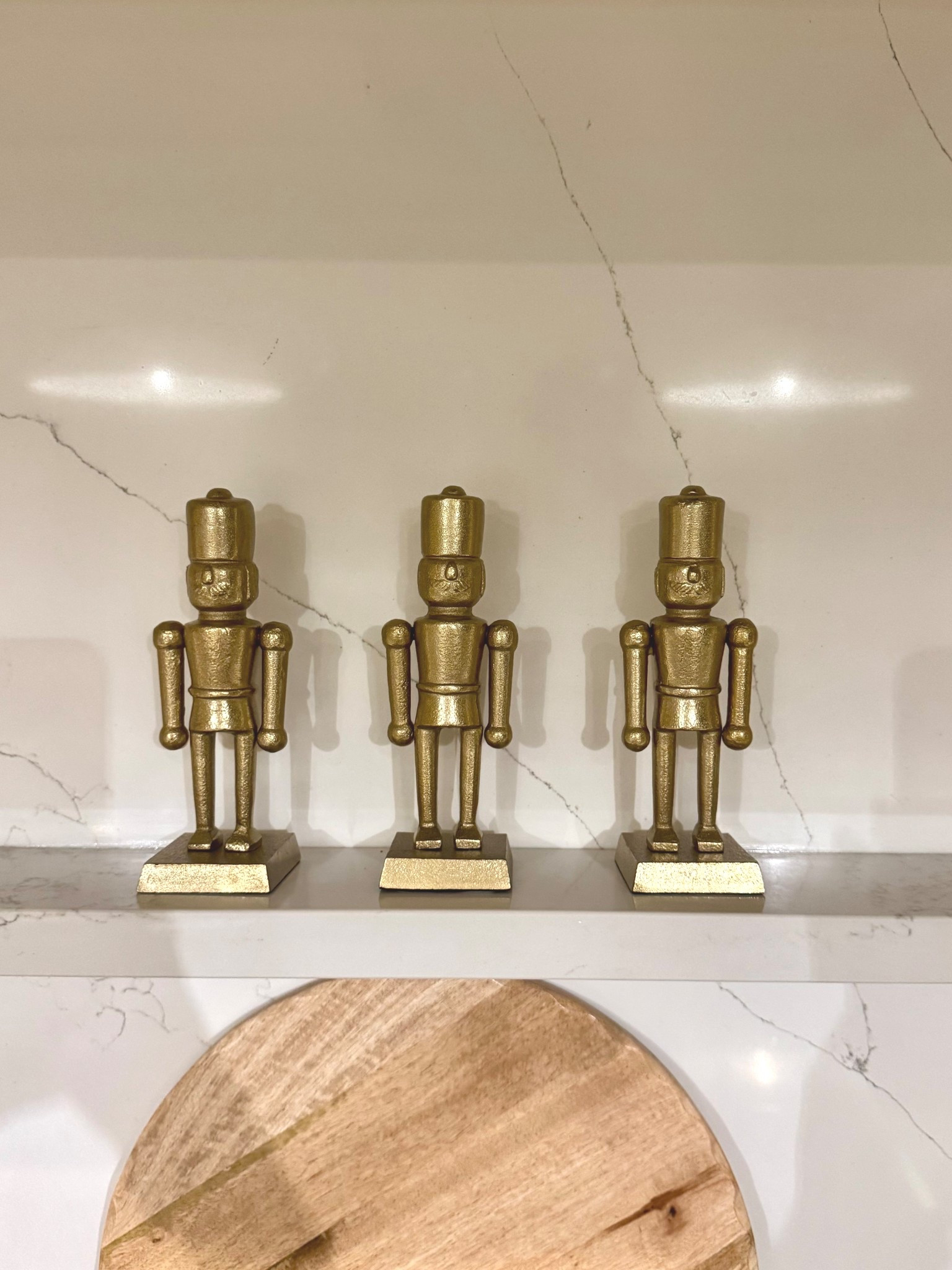 How cute are these gold nutcrackers for holiday decor! Unfortunately these small ones are sold out but I linked the larger ones as well as some similar ones on Amazon 👏🏽

#LTKHome #LTKHoliday #LTKFindsUnder50