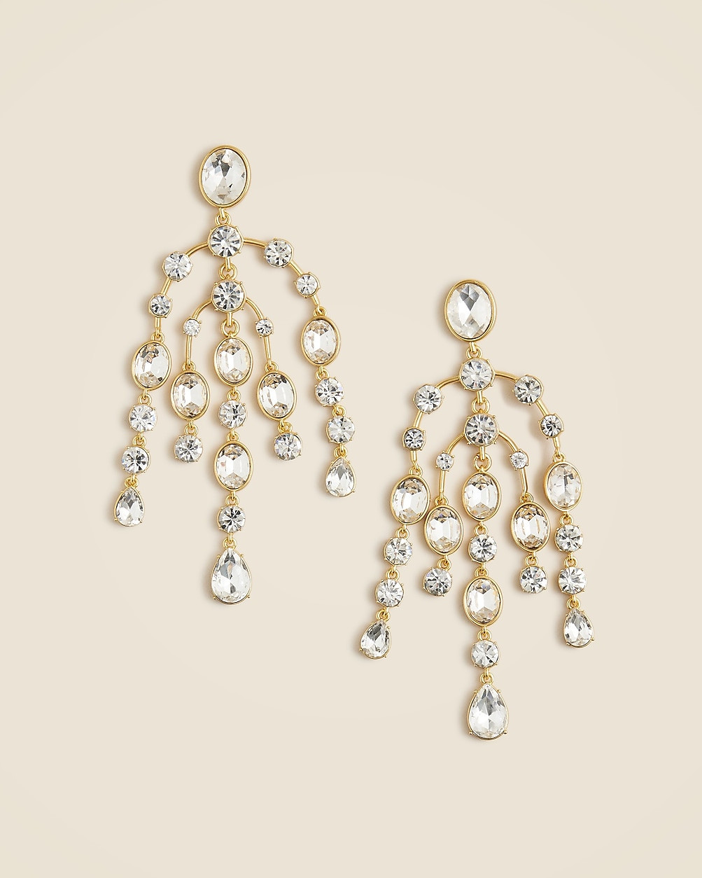 Crystal chandelier earrings | J. Crew US
