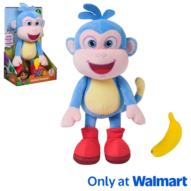 Dora the Explorer , Plátanos para Botas, Peluche Interactivo de 13 Pulgadas, para Edades de 3 A... | Walmart (US)