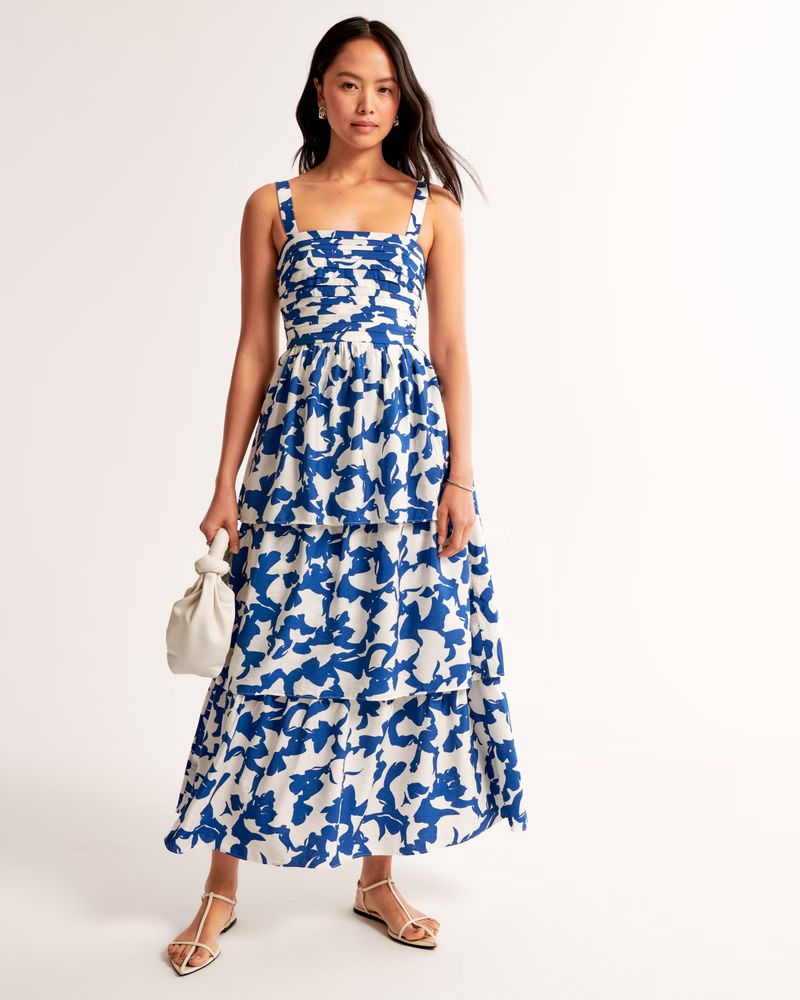 The A&F Emerson Tiered Maxi Dress | Abercrombie & Fitch (US)