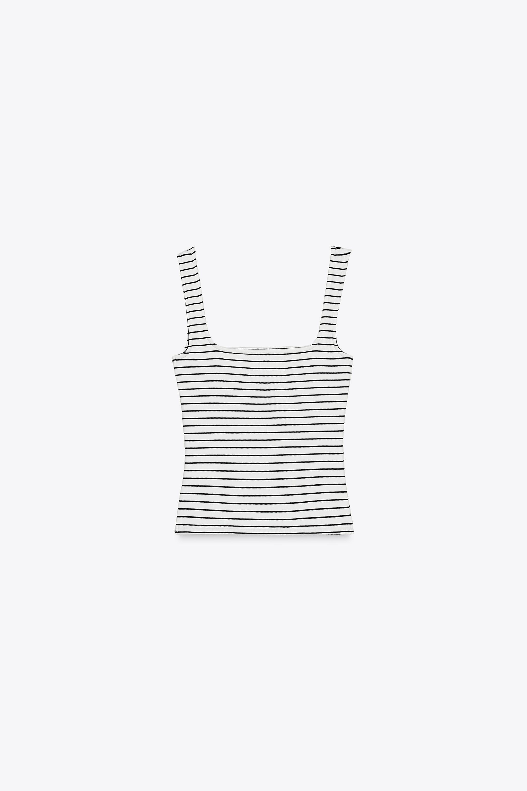 WIDE STRAP VEST TOP | Zara UK