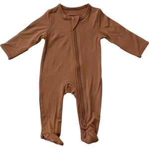 Mebie Baby Rust Bamboo Zipper Gender Neutral | Mebie Baby