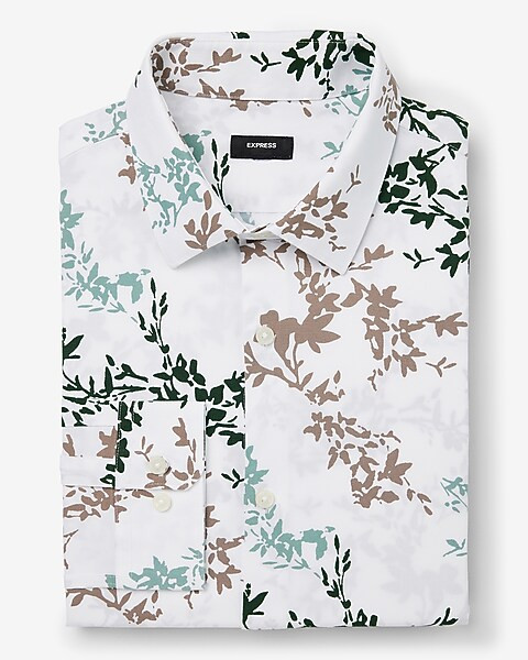 Extra Slim Vine Floral Stretch 1MX Dress Shirt | Express