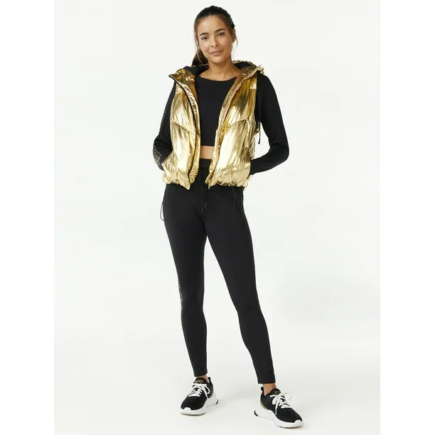 Love & Sports Women's Puffer Vest with Hood - Walmart.com | Walmart (US)