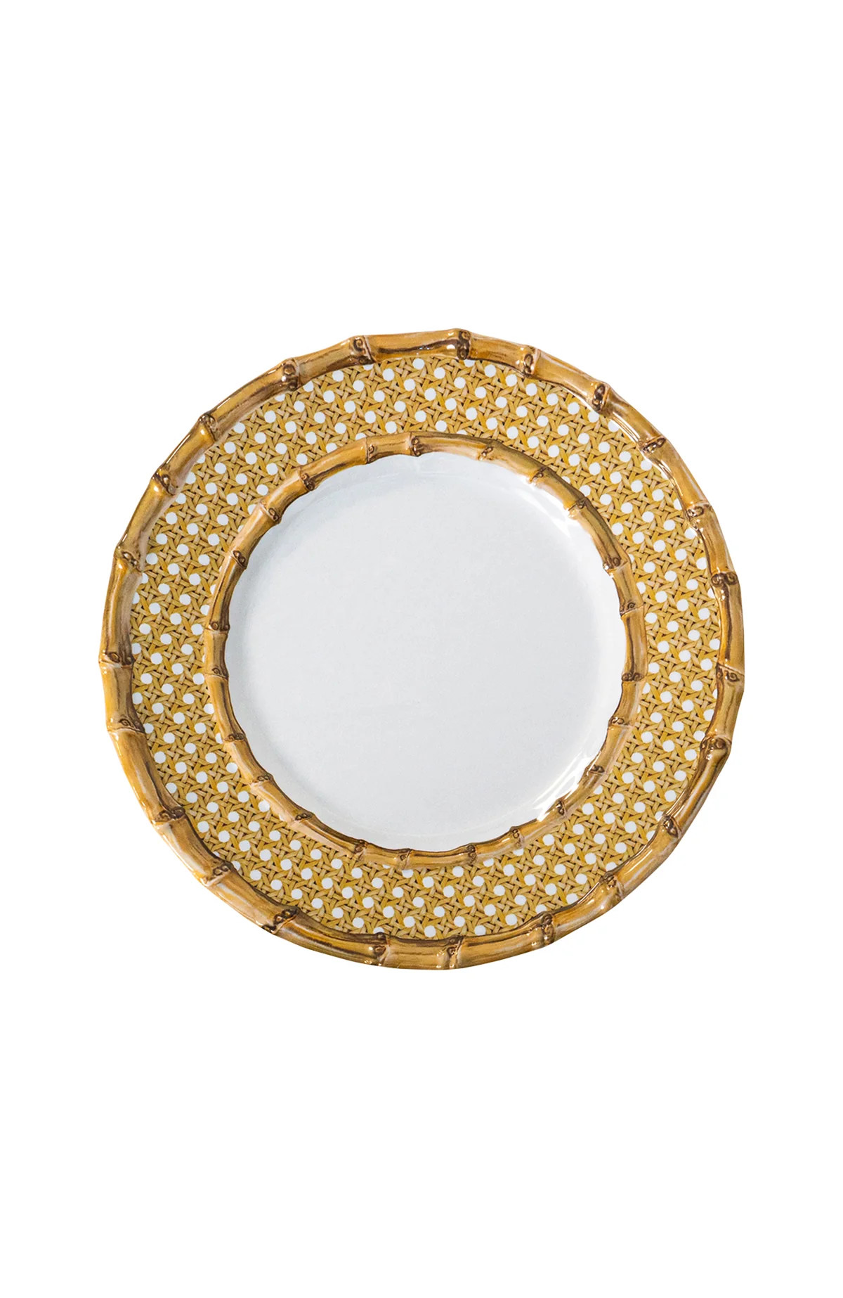 Bamboo Caning Melamine Dessert/Salad Plate | Over The Moon