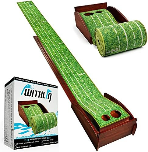 Putting Matt for Indoor, Putting Green, Golf Putting Mat with Ball Return, Mini Golf Practice Tra... | Amazon (US)