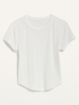 Short-Sleeve UltraLite Rib Cropped T-Shirt for Women | Old Navy (US)