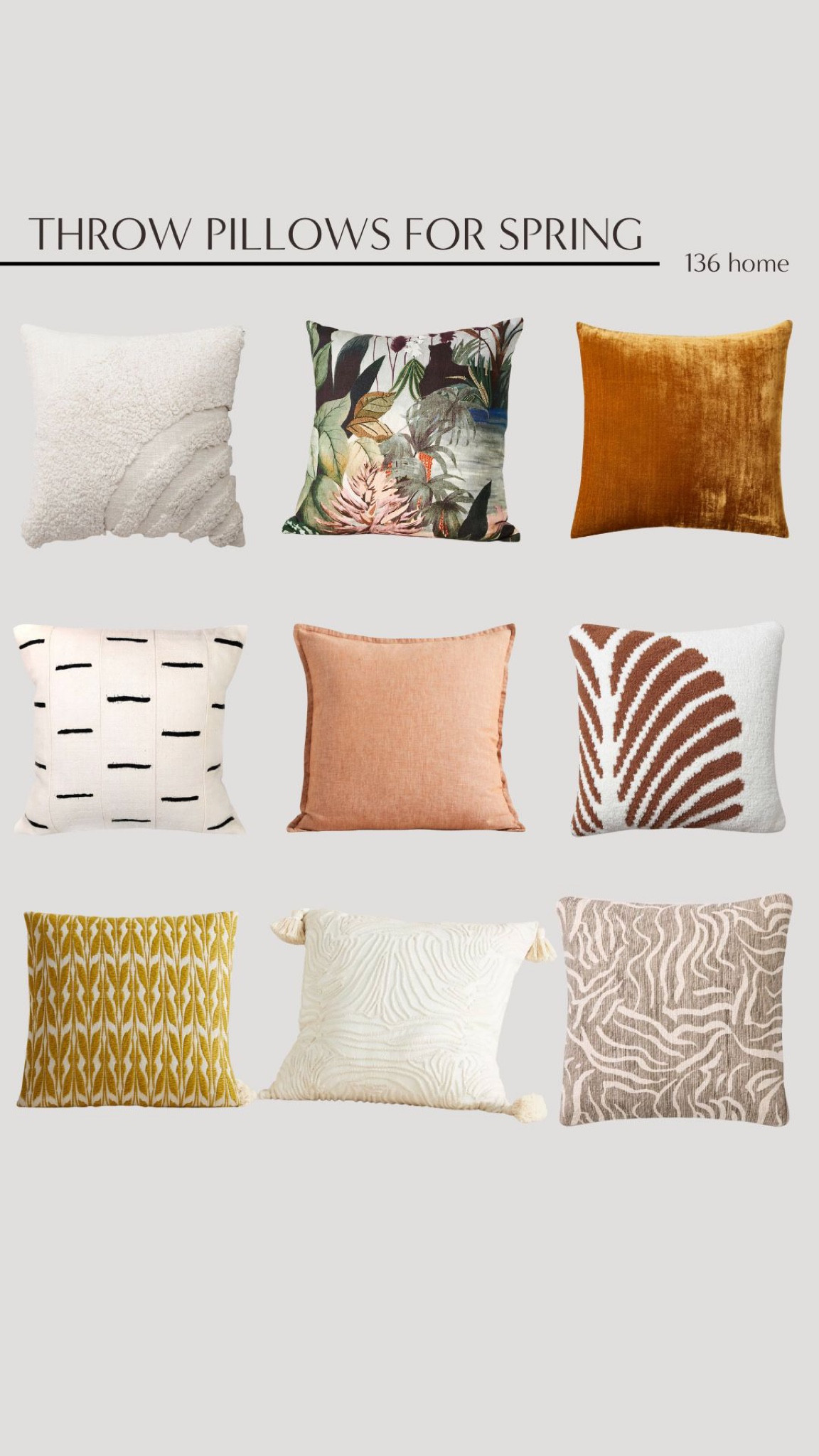 Throw Pillows for Spring #throwpillows #cushions #springdecor #homedecor #homeaccent

#LTKSeasonal #LTKstyletip #LTKhome