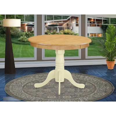Round Dining Table Antique Pedestal Table Top Kitchen Dinette Table | Target
