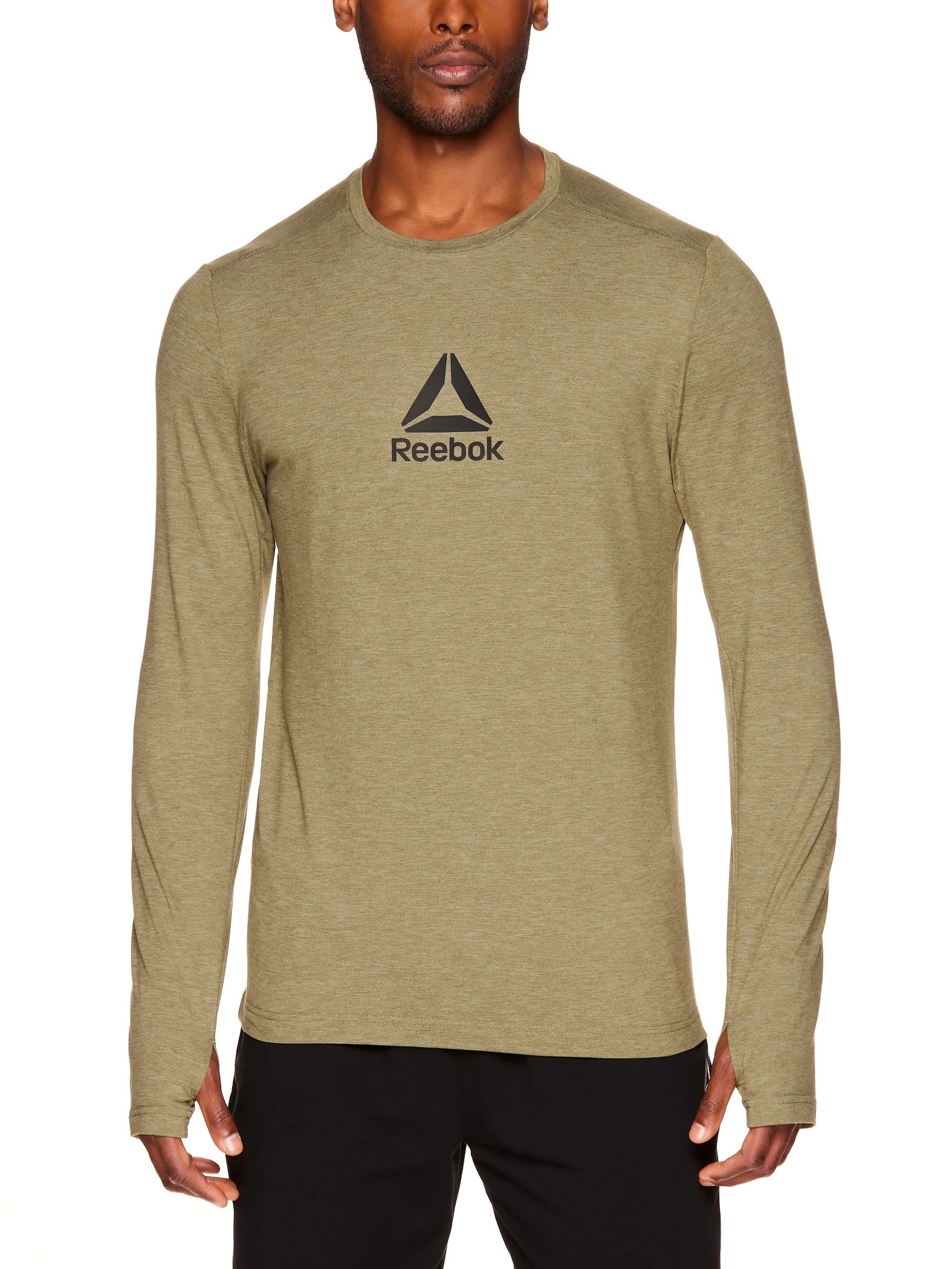 Reebok Men's Heathered Long Sleeve Tee - Walmart.com | Walmart (US)