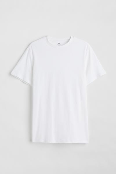 T-Shirt mit Rundausschnitt Regular Fit | H&M (DE, AT, CH, NL, FI)