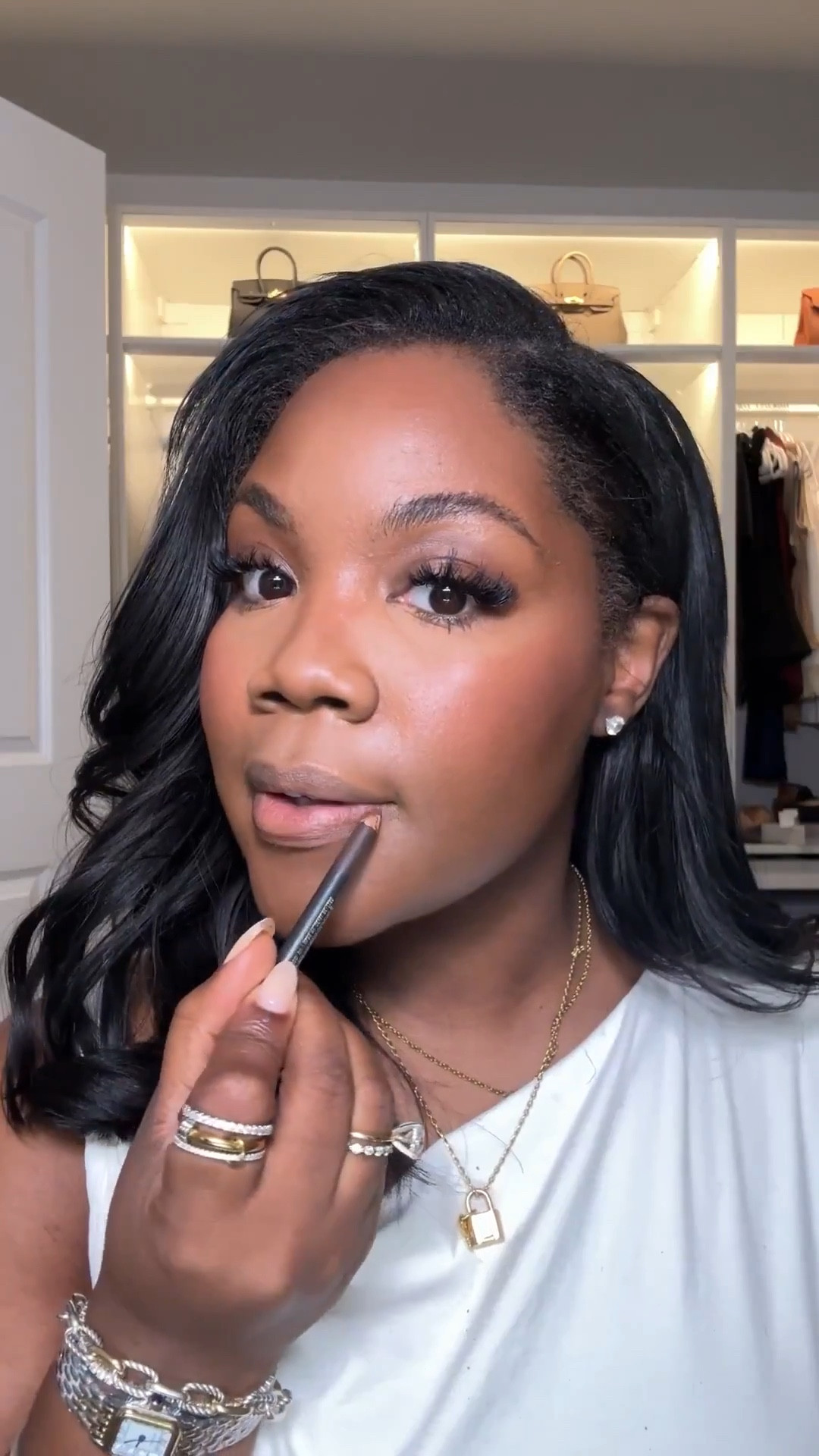 My soft glam makeup routine - all of the products are on discount for the Sephora sale now!

SHADES:

Charlotte Tilbury Flawless Filter: Shade 7
Giorgio Armani Foundation: Shade 13
Hourglass Concealer: Brandy
Too Faced Concealer: Sand
Rare Beauty Blush: Joy
NARS Blush: Orgasm Rush
Laura Mercier Setting Powder: Translucent Honey
Saie Beauty Bronzer: Deep Bronze
Charlotte Tilbury Bronzer
Sephora Collection Lip Liner: Molasses
Charlotte Tilbury Matte Lipstick: Honey Blur
Anastasia Beverly Hills Lip Velvet: Peachy Nude


#LTKSaleAlert #LTKCyberWeek #LTKGiftGuide