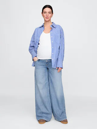 Maternity UltraSoft Full Panel Baggy Jeans | Gap (US)