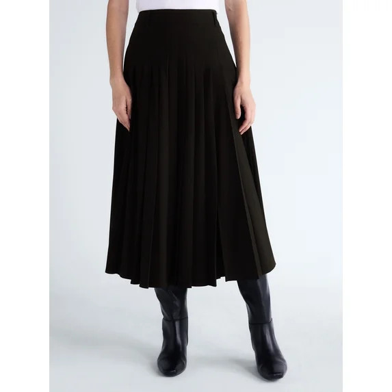 Scoop Women’s Pleated Maxi Skirt, Sizes 0-18 | Walmart (US)
