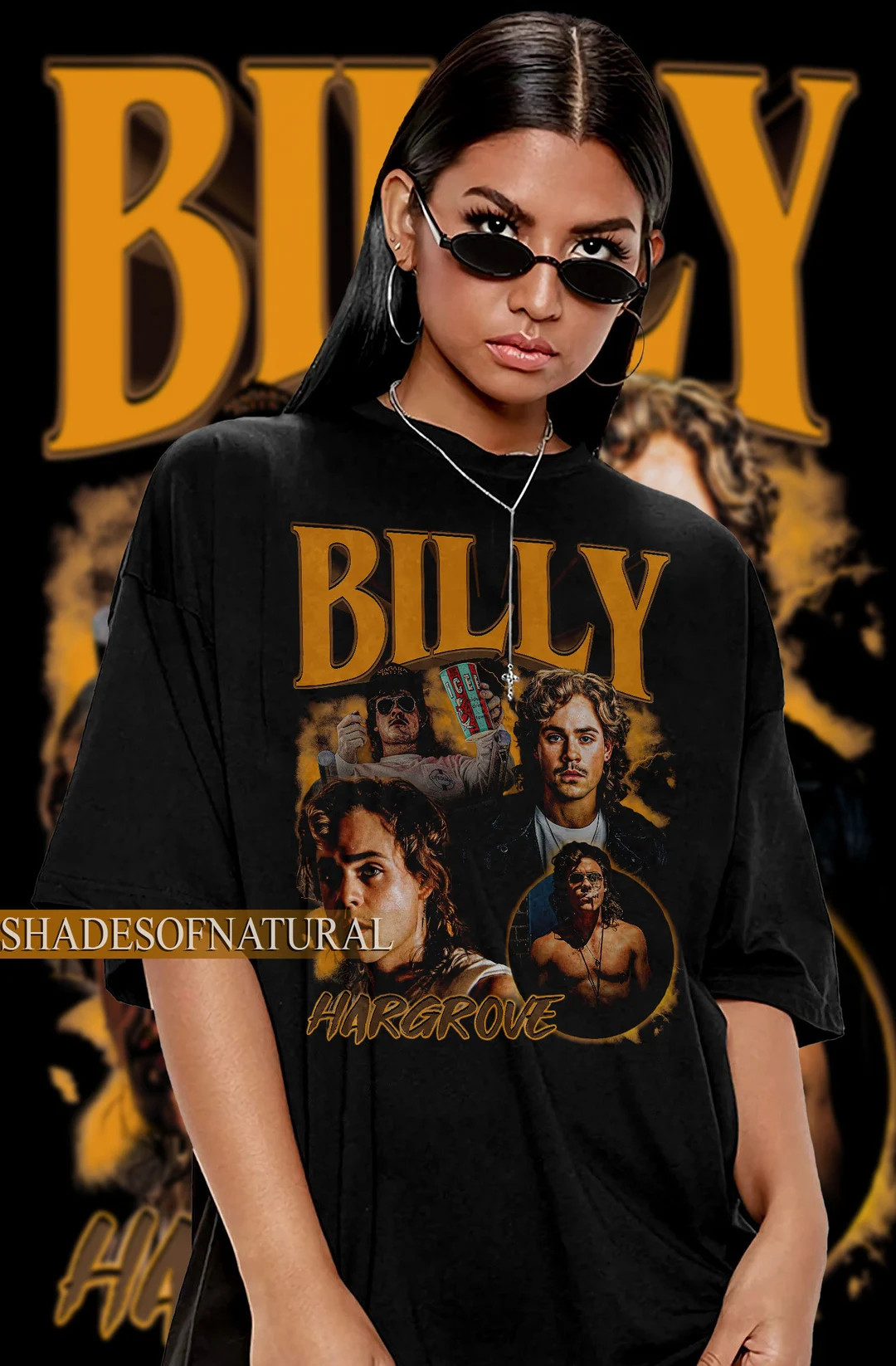 Billy Hargrove Shirt Dacre Montgomery Movie Vintage 90's - Etsy | Etsy (US)