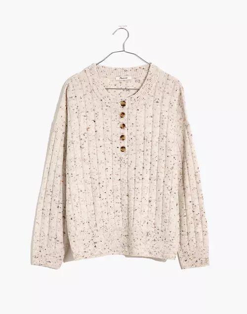 Donegal Bowden Henley Sweater in Coziest Yarn | Madewell