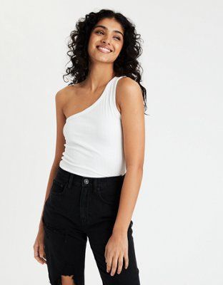 AE One Shoulder Tank Top | American Eagle Outfitters (US & CA)