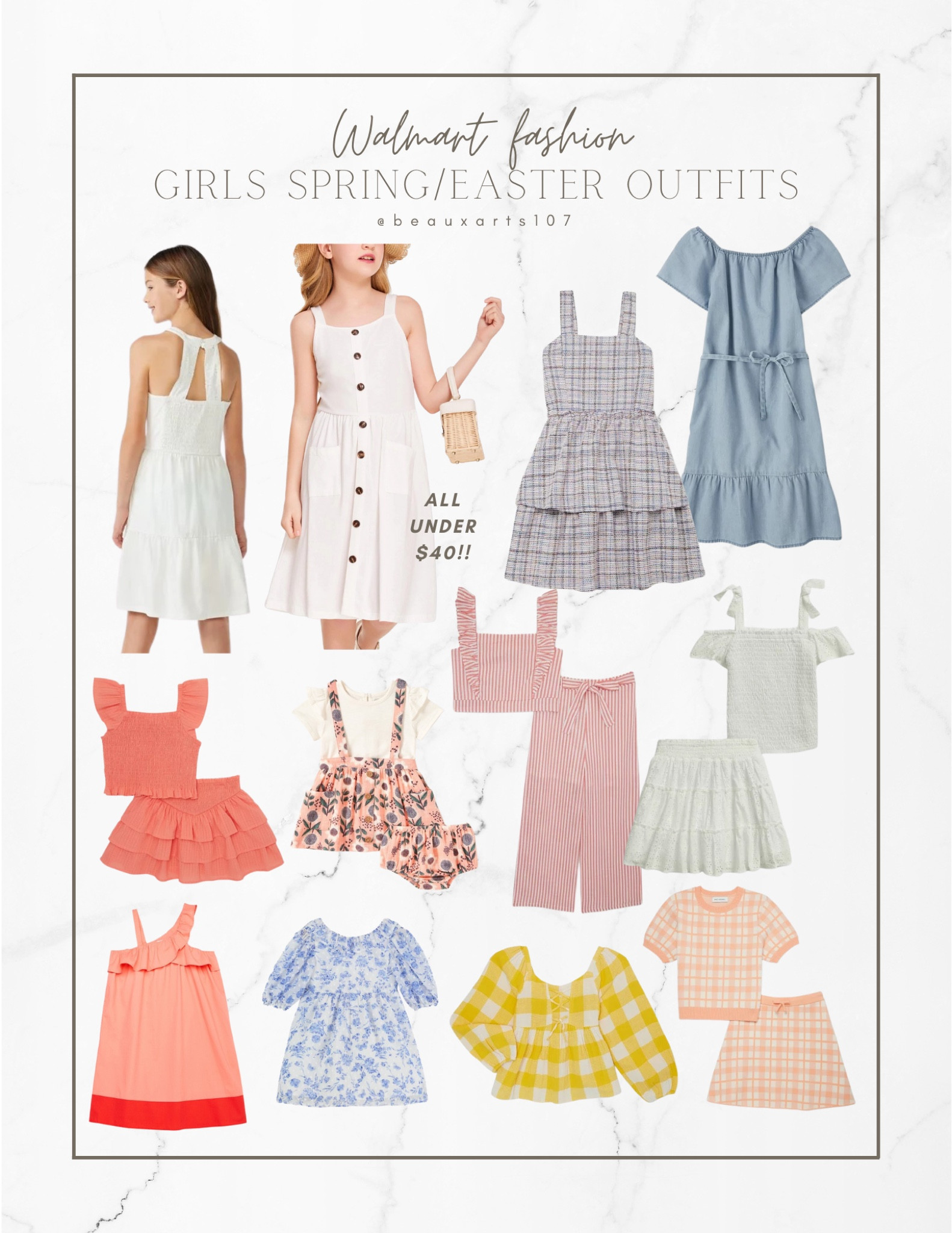 Cute spring/Easter outfits for girls under $40! 

@walmartfashion #WalmartPartner #WalmartFashion

#LTKkids #LTKunder50 #LTKFind