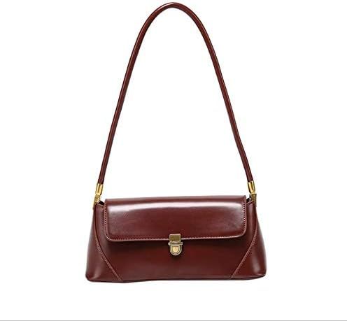 Women Shoulder Bags Vintage Handbag Retro Classic Small Purse 90s Buckle Closure | Amazon (US)
