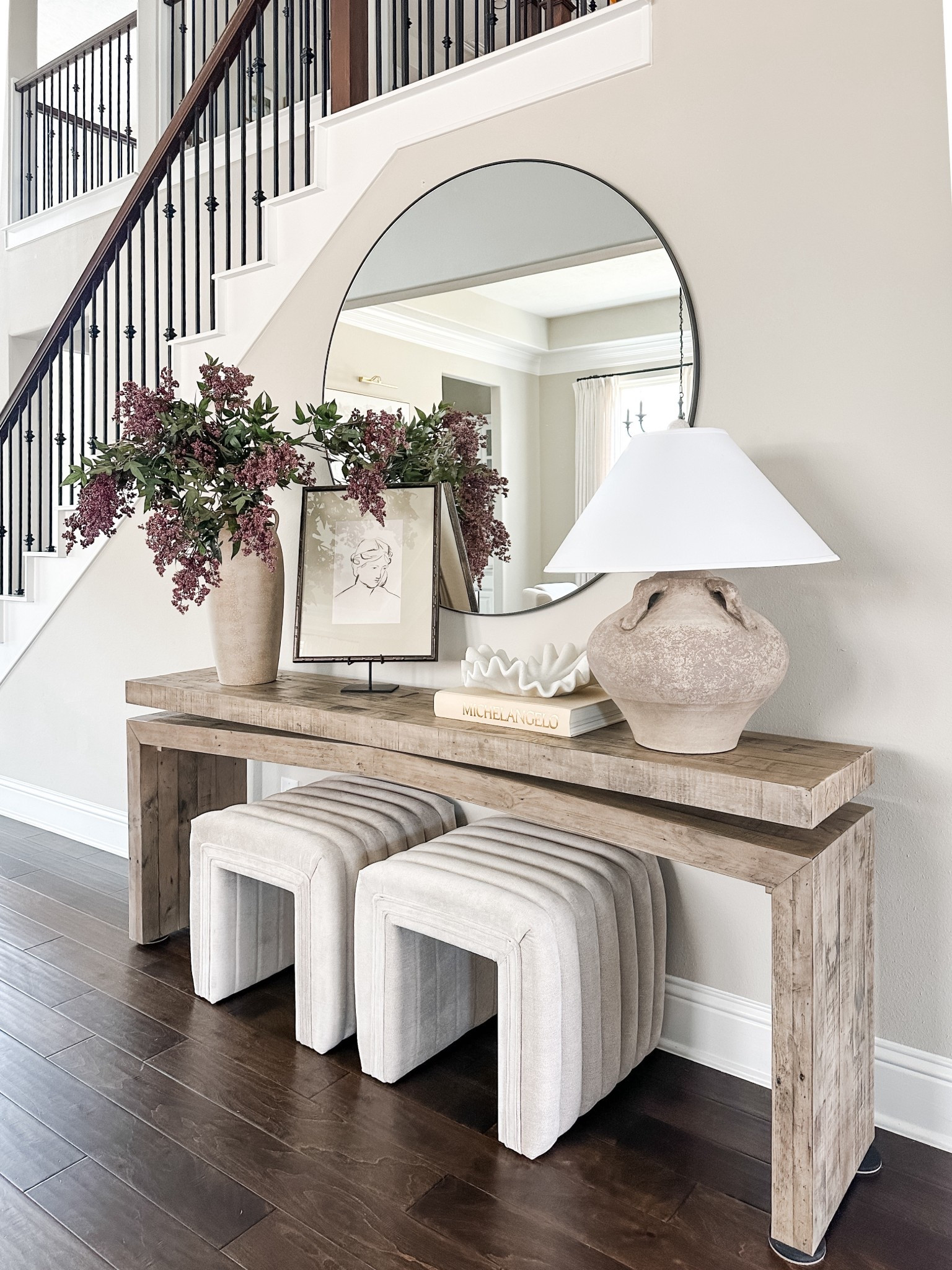 If you’ve been here for a while you know this console is a true tried-and-true favorite. This console table has been a bestseller year after year for a reason—timeless design, incredible quality, and so affordable. I own it in weathered wheat, It’s one of those pieces that’s absolutely worth grabbing.  I have it in the 78” version. 

#LTKHome