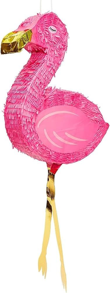 Juvale 16 inch Tropical Flamingo Pinata, Summer, Luau, and Pool Party Supplies, 16 x 13 x 3 Inche... | Amazon (US)
