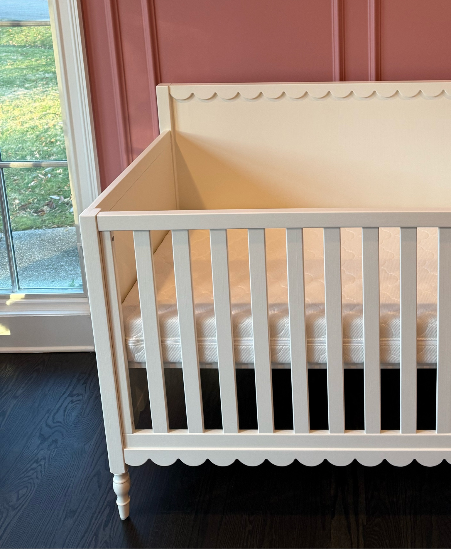 Pottery Barn Kids scalloped crib for baby girl🎀✨

pottery barn, pottery barn kids, scalloped cribs, cribs, crib, scalloped crib, newton crib mattress, mobile, mobile arm, roccoco revival, new mom, mom to be, nashville mom, girl mom, Caleigh Hardy 

#LTKBump #LTKBaby #LTKKids