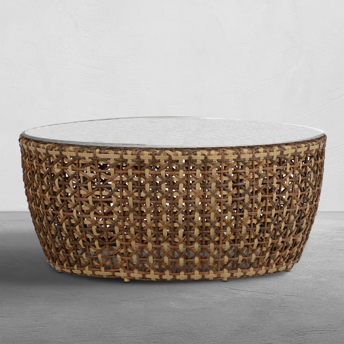 Largo Woven Coffee Table - Ago Resin | Wayfair North America