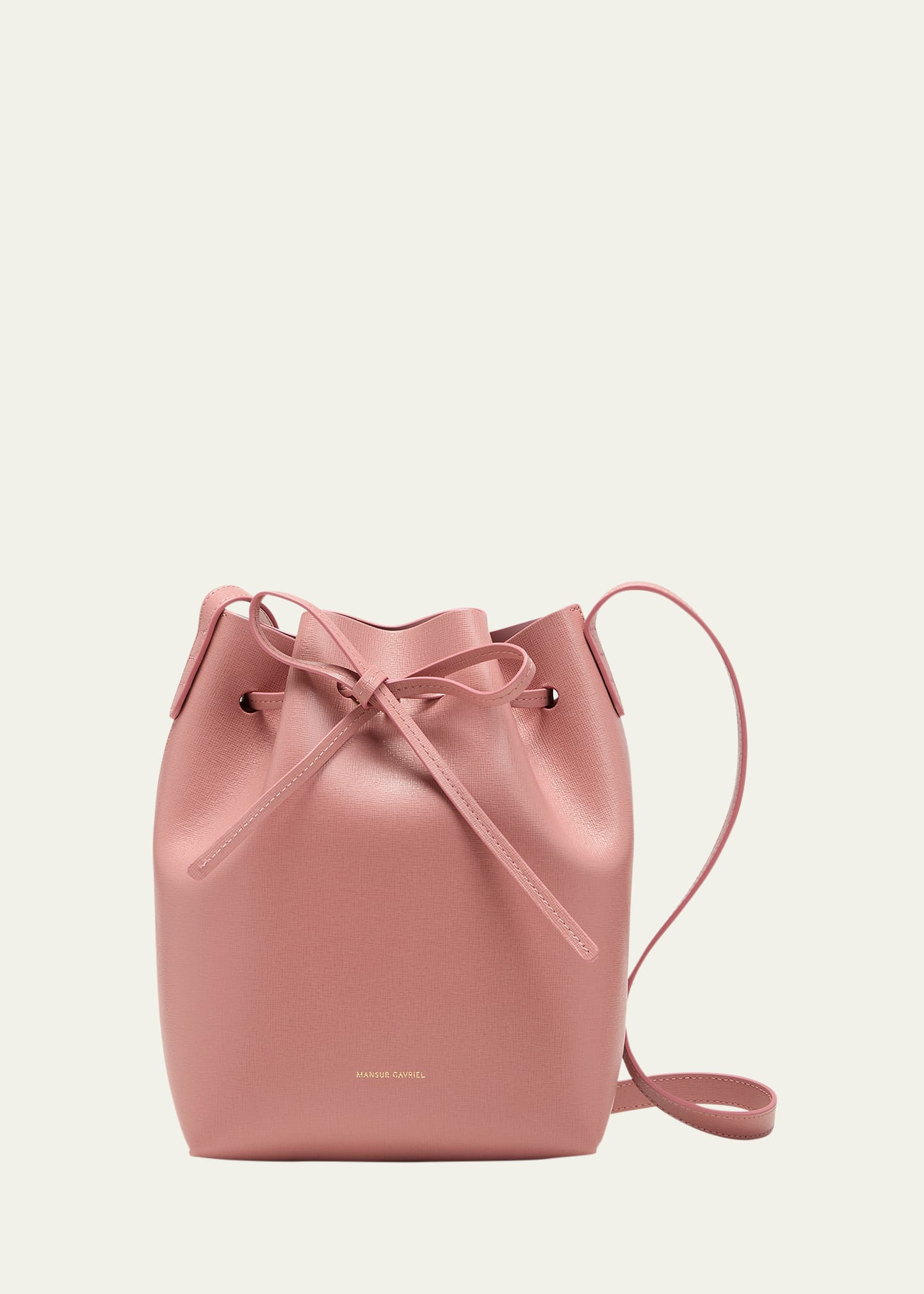 Mansur Gavriel Mini Saffiano Leather Bucket Bag | Bergdorf Goodman