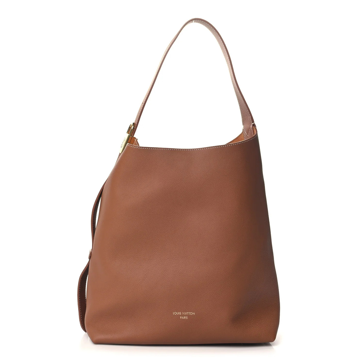 Grained Calfskin Low Key Hobo MM Cognac | FASHIONPHILE (US)