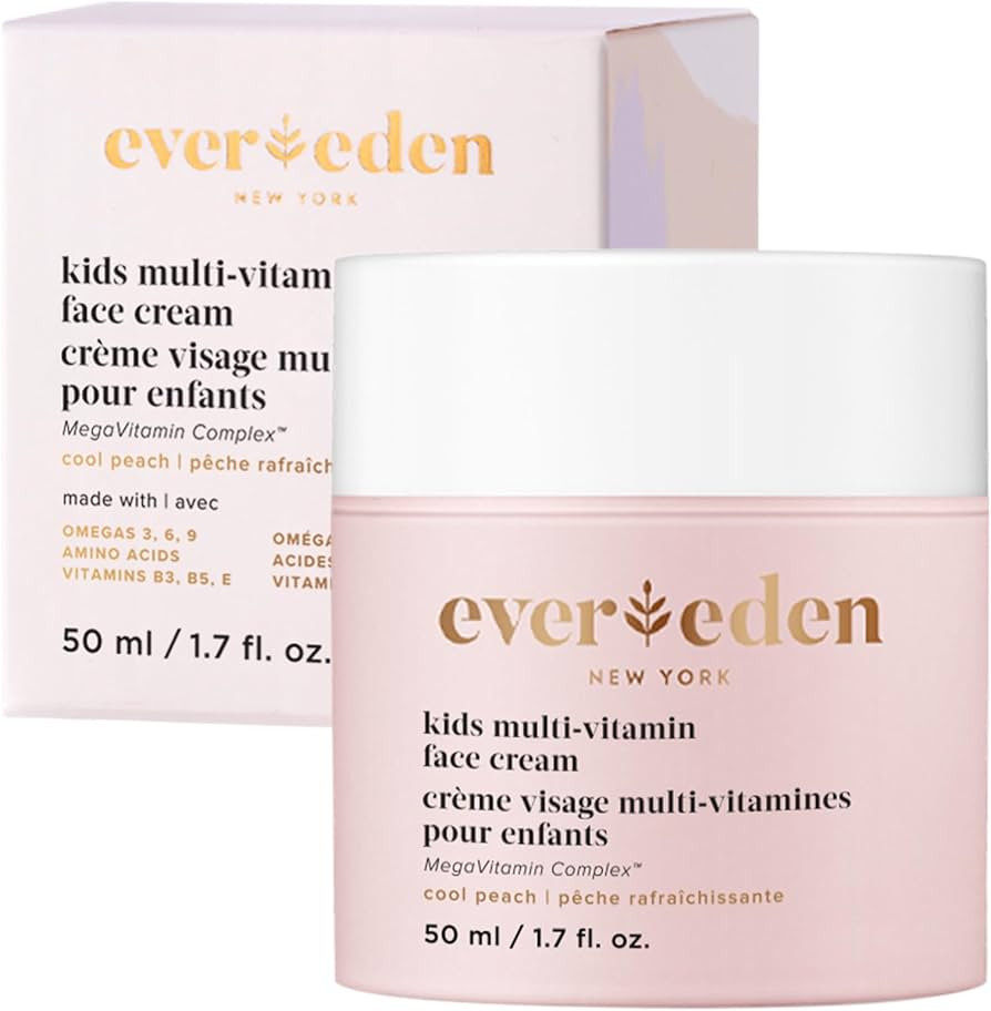 Evereden Kids Face Cream: Cool Peach, 1.7 oz. | Kids Face Lotion | Clean and Non-Toxic Kids Face ... | Amazon (US)