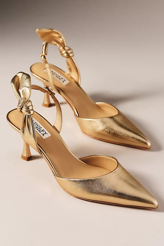 Yuan Bow Slingback Pumps | Anthropologie (US)