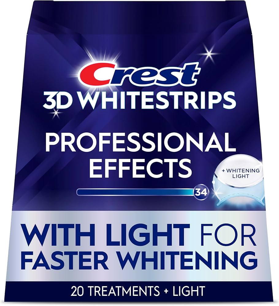 Crest 3D Whitestrips Professional Effects + LED Light – Teeth Whitening Kit, 1 Light + 20 Treat... | Amazon (US)