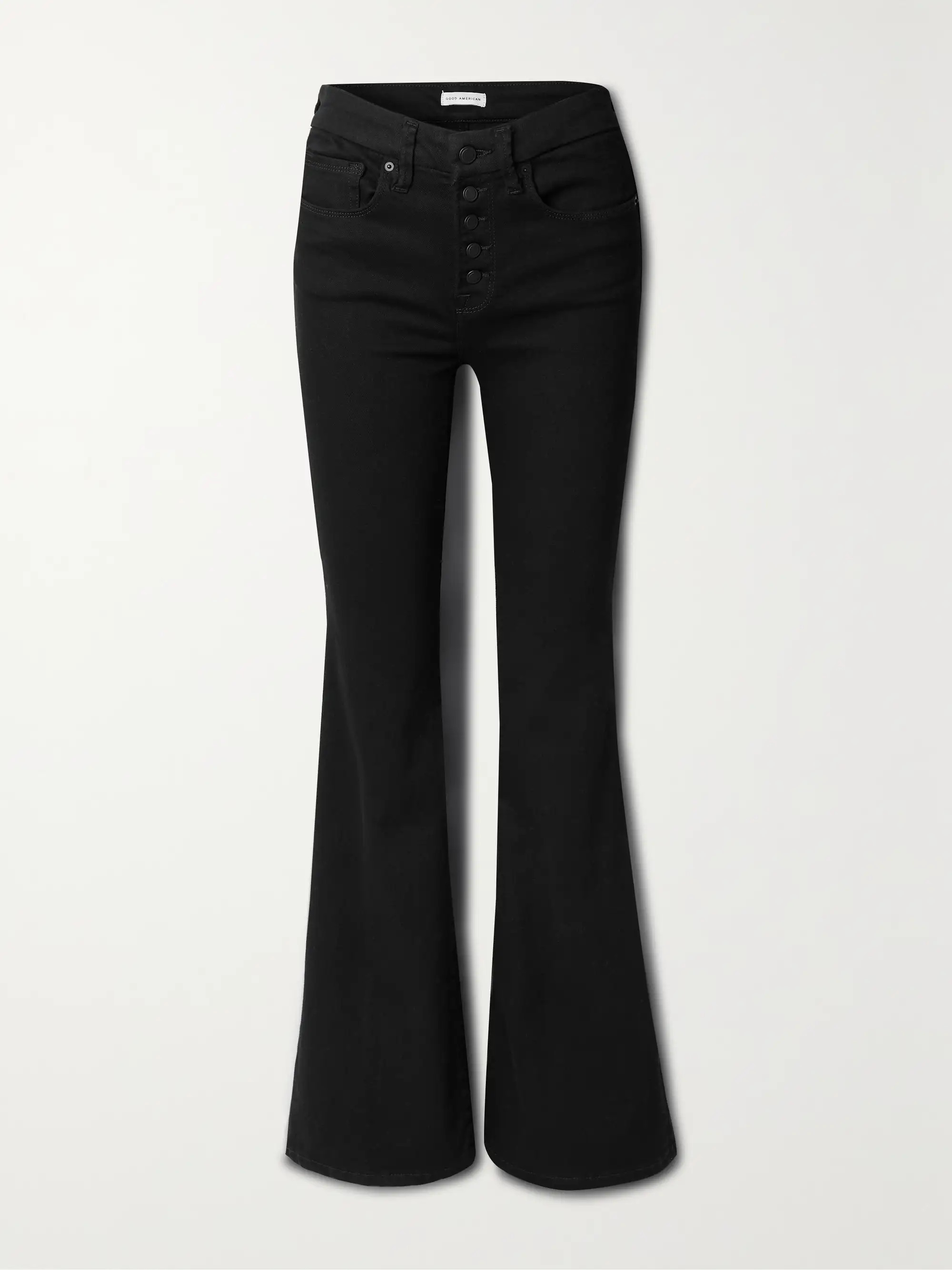 GOOD AMERICAN Good Legs high-rise flared jeans | NET-A-PORTER | NET-A-PORTER (US)