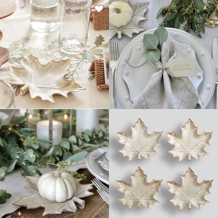 These cute maple leaf plates are ON SALE! perfect for your Thanksgiving table! 

Pottery Barn, tabletop, dishes, tablescape, entertaining, thanksgiving table

#LTKhome #LTKHoliday #LTKunder50
